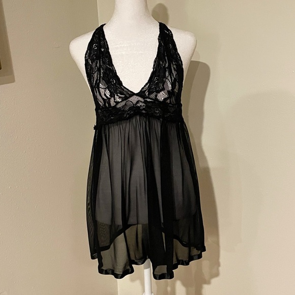 Other - Elegant Black Lace Babydoll Lingerie